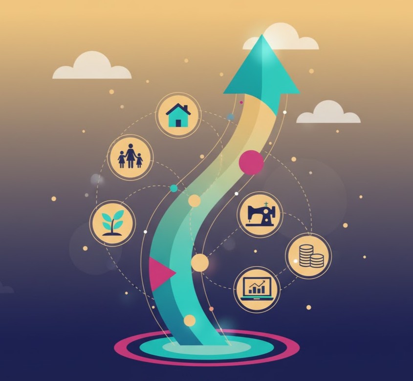 Abstract image representing financial growth